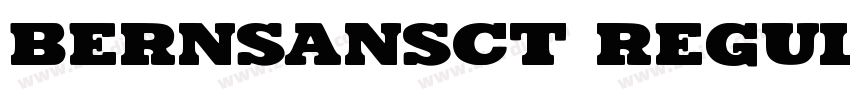 BernSansCT Regular字体转换